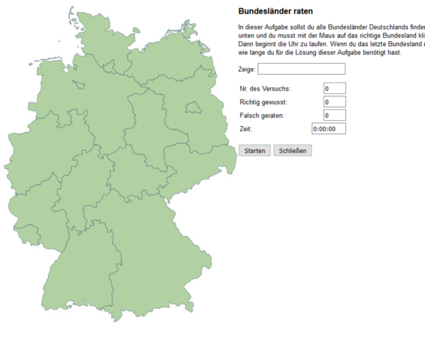 Openwebschool Bundesländer raten