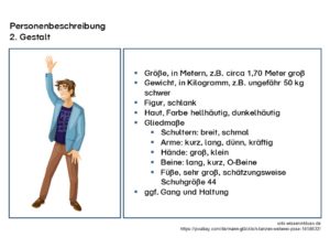 Personenbeschreibung | Aufbau, Inhalt und Beispiele