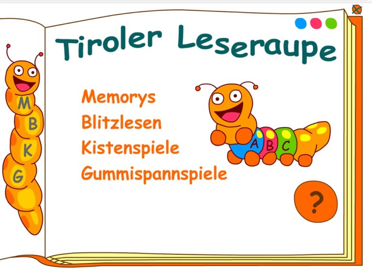 Tiroler Leseraupe – online Lesespiele